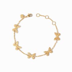 Butterfly Gold Delicate Bracelet | Julie Vos Delicate Gold Bracelet, Whimsical Butterfly, Sparkly Accessories, Butterfly Designs, Julie Vos, Butterfly Bracelet, Accessories Ideas, Jewelry Lookbook, Butterfly Jewelry