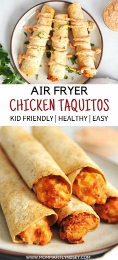 air fryer chicken taquitos are the perfect appetizer for any family