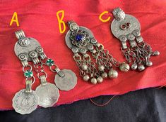 "Beautiful antique silver tone vintage afghani ethnic metal necklace pendants with charms for your jewelry. Length: 3.25\" approx. Diameter: 1.25\" approx. Color: Antique silver. Base: Metal alloy. You will receive set of 3 pcs of metal pendants. We have used such pendants for our ethnic jewelry: Pls check the size before ordering" Bohemian Charm Necklaces For Vintage Collection, Bohemian Antique Silver Jewelry With Vintage Charm, Silver Vintage Charm Necklace For Festival, Silver Necklace With Vintage Charm For Festival, Bohemian Antique Silver Necklace With Vintage Charm, Traditional Necklaces With Vintage Charm And Round Pendant, Silver Jewelry With Vintage Charm For Festivals, Bohemian Silver Necklace With Vintage Charm, Traditional Silver Necklaces With Charms