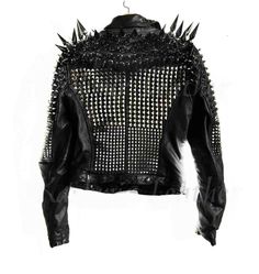 Edgy Festival Outfit, Warriors Jacket, Zippers Fashion, Studded Jacket, Biker Leather, Leather Biker Jacket, Stylish Fashion, Biker Jacket, Jacket Style