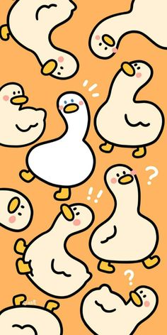 an image of ducks with question marks on them