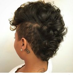 Daring. Fro Hawk, Curly Mohawk Hairstyles, Black Haircut Styles, Silk Press