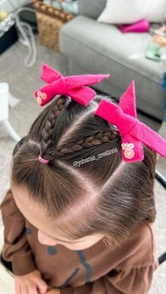 Todler Hairstyle Girl, Kids Short Hair Styles Easy, Hairstyles For Kindergarteners, Creative Natural Hairstyles, Cute Hairstyle Tutorial, Hair Styles For Kids, Kids' Hairstyles