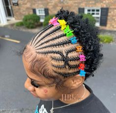 Braided Headband Natural Hair, Short Hairstyle Women Braids Easy, Natural Hair Styles With Rubber Bands, Half Braids Half Curls Natural Hair, Puffball Hairstyles, Natural Hair Kids Hairstyles, Edges Tut, Short Hairstyles For Kids, Skl Hairstyles