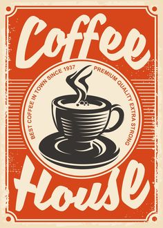 a coffee house sign with a cup of coffee on the front and bottom half of it