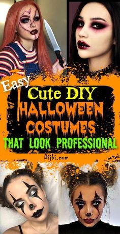 Hot Diy Halloween Costumes, Kostuum Halloween, Diy Halloween Costumes For Women, Halloween Costumes For Women, Hallowen Costume, Diy Halloween Costumes Easy, Halloween Boys, Easy Diy Halloween, Halloween Makeup Looks