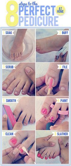 Diy Pedi, Kadai Paneer, Bio Nails, Perfect Pedicure, Pedicure Tips, Feet Pedicure, Diy Pedicure, Pool Rules, Pedicure At Home