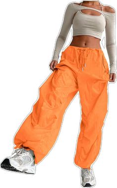 Solid Nylon Sportswear Pants, Sporty Baggy Joggers With Drawstring, Stretch Nylon Pants With Functional Drawstring, Sporty Solid Color Nylon Pants, Sporty Nylon Pants In Solid Color, Baggy Drawstring Bottoms For Athleisure, Baggy Drawstring Joggers For Sports, Baggy Drawstring Sportswear Bottoms, Baggy Athleisure Bottoms With Drawstring