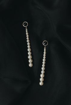 Featuring graduated Freshwater Pearls mixed with Black Onyx and set in Sterling Silver. Elegant Black Beads Jewelry For Evening, Elegant Black Beaded Jewelry For Evening, Elegant Black Beaded Evening Jewelry, Elegant Black Beaded Jewelry, Elegant Formal Jewelry With Black Beads, Elegant Black Beaded Jewelry For Formal Occasions, Elegant Formal Black Beaded Jewelry, Elegant Onyx Jewelry For Evening, Classic Onyx Jewelry For Party