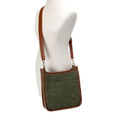 Samantha Brown To-Go Tweed Crossbody  This stylish Samantha Brown crossbody is perfect for any occasion - whether you are heading to work on a weekend getaway, going to a party or traveling. This medium-sized shoulder bag has plenty of multifunctional pockets and compartments that are easy to access. Your next adventure awaits.   What You Get      Crossbody Green Leather Trim Crossbody Shoulder Bag, Samantha Brown, Brown Crossbody, Round Logo, Weekend Getaway, Adventure Awaits, Fashion Handbags, Blue Brown, To Work