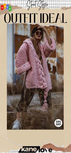 Chunky Wide Long Sleeve Knit Cardigan Crochet Cardigan Free, Crochet Sweater Free, Norwegian Knitting, Crochet Sweater Pattern Free, Pull Crochet, Long Sleeve Knitted Cardigan, Patterned Cardigans, Crochet Cardigan Pattern, Sweater Crochet Pattern