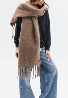 Oversized Scarf, Blanket Scarf, Tights, Design