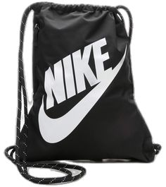 Athletic Accessories, Shoe Carnival, Drawstring Bag, Buy Online, Black White, Black And White, Nike, White, Black