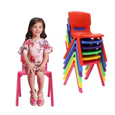 PRICES MAY VARY. 【Build to Last】 🧑‍🧒 These chairs are made of PP, with strong chemical cor-ros-ion resistance, impact resistance, and resistance to fading, cracking, or peeling, so they can be reused. 【Multifunctional】 🧑‍🧒 This product enables children to safely sit in chairs to eat, build blocks, do crafts, play and learn, which can help children develop good sitting posture and help their spine development. The six chairs can be used to form a specialized interactive and learning space for Chair For Kids Room, Home Daycare Rooms, Daycare Rooms, Home Preschool, Kids Study Desk, Student Chair, School Chairs, Daycare Center, Home Daycare