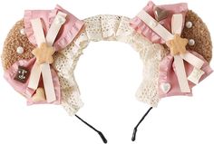 Gyaru Accessories Png, Gyaru Hair Accessories, Kawaii Headband, Cutecore Hair Accessories, Hime Gyaru Hair Accessories