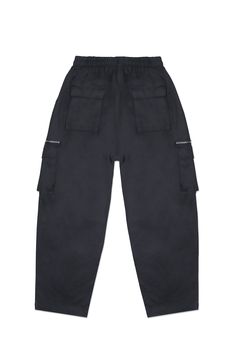 An essential silhouette with a twist, Jonny Cota's Cargo Boxer Pants seamlessly transcend seasons with a generous boxy silhouette, oversized cargo pockets, and an easy, relaxed full length leg.— Elastic waistband and drawstring— Slant pockets— 95% cotton 5% spandex SIZE + FIT— Loose fit— Full length leg— Generous fit— Model is 6'2 and wearing a size L CARE— Hand-wash cold; iron on medium-low Baggy Utility Cargo Pants With Elastic Waistband, Black Baggy Cargo Pants With Functional Pockets, Baggy Utility Cargo Jeans With Elastic Waistband, Urban Oversized Cargo Pants With Side Pockets, Oversized Urban Cargo Pants With Side Pockets, Functional Baggy Black Bottoms, Functional Black Baggy Bottoms, Black Parachute Pants With Functional Pockets, Baggy Athleisure Bottoms With Pockets