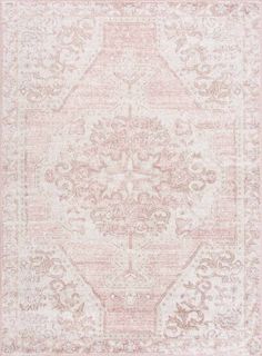 Traditional Turkish Design Rose gold and Off white medium pile Area Rug - The Rug Decor Dorm Rugs, Floral Carpet, Carpet For Living Room, Turkish Design, Pink Carpet, 6x9 Area Rugs, 5x7 Area Rug, Bedroom Area Rug, Boho Area Rug