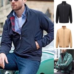 Find ideas and inspiration for Men Formal Pocket Harrington Jacket Mens Fall Business Long Sleeve Coat Casual, Womens Coats Jackets Classic Long Sleeve Windbreaker For Winter, Classic Long Sleeve Winter Windbreaker, Classic Fall Windbreaker For Outdoor, Classic Fall Outdoor Windbreaker, Classic Long Sleeve Windbreaker For Outdoor, Classic Collared Windbreaker For Winter, Classic Collared Winter Windbreaker, Fall Business, Womens Coats