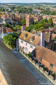 View of Rye, East Sussex from the Bell Tower of St Mary's Church Sims 4 Cottage, Cottage Vibes, Bath England