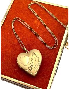 Vintage 14K Gold Filled Heart Locket Necklace 14K GF Etched Tru-kay TK Hallmarked Pendant Photo Charm Jewelry Gift for Her Love Locket - Etsy Vintage 14k Gold Locket Necklace, Vintage 14k Gold Locket Necklace Stamped 14k, Vintage Charm Heart-shaped Yellow Gold Jewelry, Yellow Gold Heart Jewelry With Vintage Charm, Antique Gold Jewelry With Heart Charm, Gold Heart Necklace With Vintage Charm For Anniversary, Vintage Gold Open Heart Jewelry, Vintage 14k Gold Jewelry For Valentine's Day, Gold Open Heart Vintage Jewelry