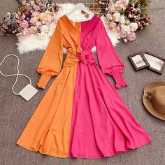 Name: beach travel holiday big dress, collision color, slim, V collar dressMaterial:blendedColor:as pictureFeatures:fashion,collision colorSize(cm):S,M,L 1inch=2.54cmS:length:122,waist:67,bust:86-87S:length:123,waist:68,bust:90-9&ltp&gtS:length:124,waist:69,bust:94-95</p>&ltbr/>&ltp&gtNote:Due to different measurement methods,there will be 1-3 error(unite:cm), please understand.</p>&ltbr/>&ltp&gtPlease check the size carefully when you choose ite Big Dress, Big Dresses, Beach Travel, Holiday Travel, Collar Dress, Beach Trip, Dress Materials, You Choose, Casual Dresses For Women