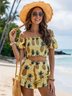 Feel fabulous at your next luau with these trendy outfit ideas that will make you the life of the party – discover your perfect island-inspired look now! Wide Leg Pant Outfit, Lightweight Denim Jacket, Chic Romper, First Date Outfits, Leg Pants Outfit, Denim Essentials, Streetwear Accessories