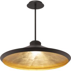 This 1 light Pendant from the Alfa collection by Modern Forms will enhance your home with a perfect mix of form and function. The features include a Bronze Gold Leaf finish applied by experts.   Product Features Include: Brand: Modern Forms  Collection: Alfa  SKU: PD-90324-BZ/GL  UPC: 790576993775  Category: Pendant  Finish: Bronze Gold Leaf  Glass: Etched Acrylic Diffuser  Material: Aluminum  Width: 23.75  in.  Height: 7.63  in.  Max Height: 125.00  in.  Diameter: 23.75  in.  Backplate/Canopy W Etched Acrylic, Gold Leaf Pendant, Bronze Gold, Led Pendant Lights, Modern Pendant Light, Modern Forms, Modern Pendant, Leaf Pendant, Lamps Plus