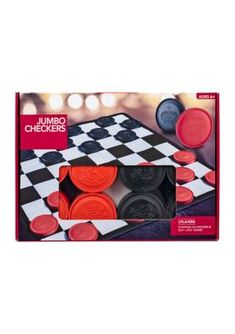 the jumbo checkers board game set