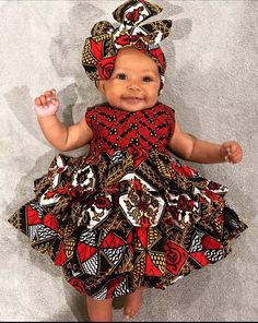 Stay in the minds of your loved ones with this gift. Surprise your dear ones with this wonderful addition! African Baby Doll Dress, Babies Dresses Girl, Baby Dresses Design, Ankara Baby Dress, Kids Dress Design, Dress For Kids Girl, Dresses For Babies, Baby African Clothes, African Kids Clothes