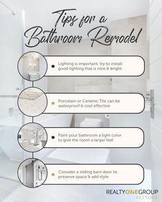 bathroom remodel tips on how to use them