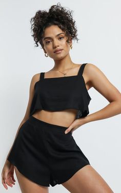 Two Piece Dresses | Shop Two Piece & Co-ord Sets Online | Showpo Flare Shorts, Two Piece Dresses, Two Piece Short Set, Neck Crop Top, Two Piece Dress, Two Piece Set, Two Piece Sets, Shorts Set, Party Fashion