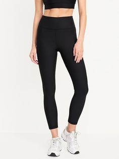 High-Waisted PowerSoft Ribbed Leggings | Old Navy Old Navy Workout Clothes, Old Navy Athleisure Outfits, Old Navy Leggings, Ribbed Leggings, Athleisure Outfits, Christmas Wishlist, Wicks, Christmas List, Toddler Boys