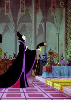 maleficent from disney's sleeping beauty is shown in an animated version of the princess and the frog