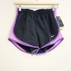 In Excellent New Condition. Nike Casual Purple Activewear, Casual Purple Nike Activewear, Casual Purple Athletic Shorts For Gym, Casual Purple Gym Shorts, Casual Purple Activewear Shorts, Casual Purple Shorts For Gym, Casual Purple Short Activewear, Purple Athletic Shorts For Spring Sports, Nike Purple Athletic Shorts For Sports