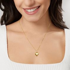 Ross-Simons - 10kt Yellow Gold Floral Heart Locket Necklace. 20". Canaria fine jewelry. Perfect for everyday wear, these genuine 10kt gold wardrobe essentials are fashionable, fun and designed to last a lifetime. Strong and durable, our collection of gold classics is always a great value. Add a sweet sentiment to your style with this 10kt yellow gold floral heart locket necklace. Suspends from a cable chain. Fits approx. 5/16" x 5/16" photo inside. Textured and polished finishes. Springring clas Gold Open Heart Jewelry With Hallmark, Yellow Gold Locket Necklace For Valentine's Day, Heart-shaped Yellow Gold Locket Necklace, Valentine's Day Yellow Gold Locket Necklace, Valentine's Day Gold Locket Necklace, Everyday Gold Hallmarked Jewelry, Gold Wardrobe, Heart Locket Necklace, Gold Cross Pendant