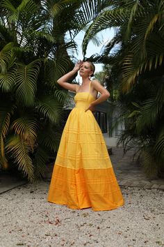 staud Vineyard Outfit, Staud Dress, Simply Orange, Blair Eadie, Holiday Inspo, Atlantic Pacific, Yellow Maxi Dress, Fashion Sites, Summer Sunset