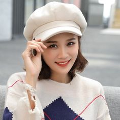 Feel awesome wearing our Women's Winter Newsboy Cap today. It is the perfect accessory for going outdoors. Get the stylish look you deserve wearing a beautifully handmade designed product, just for your collection.Item Type: Caps.Material: Wool.Head Circumference: about 56-58 cm / 22.05-22.83 inch.Season: Winter.Package Includes:1 x Women's Winter Newsboy Cap. Beret Women, Newsboy Cap Men, Winter Beret, Chemo Hats, Baker Boy Hat, Berets Cap, Running Hats, Summer Sun Hat, Scarf Fashion