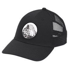 Whether you're exploring the town or the trails, keep the sun out of your eyes and style on your side with The North Face� Mudder Trucker Cap with Mountain Graphic and Logo. A patch front and center features the iconic The North Face logo in front of a mountain graphic, plus this trucker cap boasts the traditional mesh back panels to provide tons of breathability. Made from 100% recycled polyester, this cap is easy on the environment, while the 94% polyester/6% elastane sweatband boasts FlashDry Outdoor Snapback Trucker Hat With Upf 50+, Trucker 5-panel Hat For Hiking, Gray 5-panel Trucker Hat For Outdoor, Trucker Six-panel Snapback Hat For Camping, Adventure Trucker Baseball Cap 5-panel, Mountain Graphic, Suns Out, Face Logo, Graphic Logo