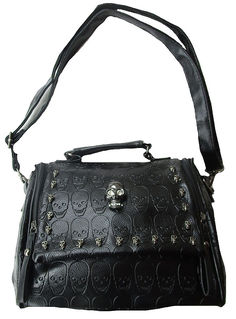 Rockabilly punk rock baby black fashion skull bag handbag shoulder g d totenkopf dead head schwarz wow extraordinary seven star geile tasche billy gothic Punk Rock Baby, Unusual Handbags, Punk Baby, Skull Bags, Rockabilly Outfits, Baby Black, Rock Baby, Black Skull, Steampunk Clothing