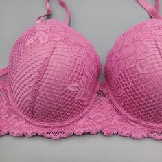 Xoxo Intimates 38c Pink Push Up Bra Mesh Adjustable Straps Under Wire. Fast Shipping Pink Push-up Bra With Lace Closure, Pink Full Cup Bra With Lace Closure, Feminine Pink Bra With Lace Closure, Pink Bra, Walker Boots, Blush Makeup, Garment Bags, Rain And Snow Boots, Push Up Bra