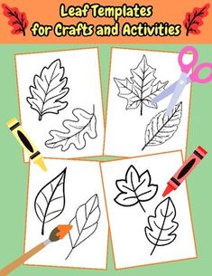 leaf templates for crafts and activities