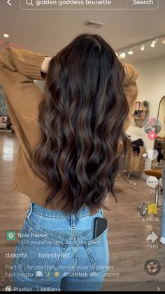 Brown Hair Inspiration, Balayage Long Hair, Balayage Hairstyles, Brunette Balayage