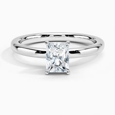 a princess cut diamond engagement ring in white gold