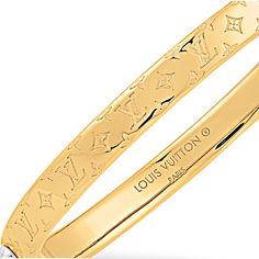 LOUIS VUITTON® - Nanogram Bracelet - Gold Luxury Engraved Round Bracelets, Luxury Engraved Round Cuff Bracelet, Luxury Engraved Gold Bangle Bracelet, Luxury Engraved Yellow Gold Cuff Bracelet, Luxury Engraved Bangle Bracelet, Luxury Engraved Cuff Bangle Bracelet, Luxury Engraved Bangle Cuff Bracelet, Luxury Engraved Gold Bracelet, Luxury Yellow Gold Engraved Bangle