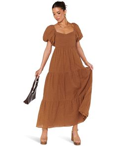 Show Me Your Mumu Joanna Midi Dress Show Me Your Mumu, Brown Dress, Show Me Your, Womens Midi Dresses, Show Me, Sweetheart Neckline, Product Reviews, Midi Length, Puff Sleeve