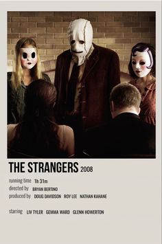 a movie poster for the strangers starring actors