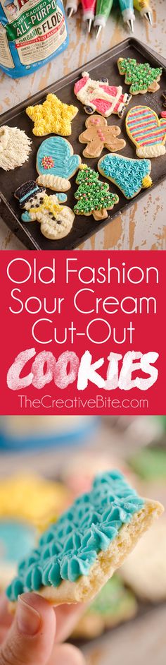 an old fashion sugar cream cut out cookie recipe