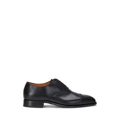 Made in Italy the Denver’s cap-toe silhouette is realized in French calfskin and finished with subtle perforated detailing. Cap Toe Shoes, Toe Shoes, Denver, Calf Skin, Shoes Mens, In Italy, Ralph Lauren, Italy