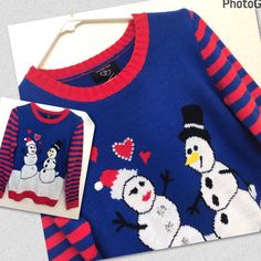 It's Our Time Girls Size Large Holiday Christmas Sweater Snowman Love Nwt $40. Approximately 17.5" Pit To Pit, 23" Long. Condition Is Nwt. Shop With Confidence. Next Day Shipping. Please Check Out Our Full Store. Thanks For Looking! Playful Long Sleeve Holiday Tops, Cute Blue Winter Sweater, Cute Blue Winter Top, Blue Tops For Holiday And Fall Season, Playful Long Sleeve Christmas Sweater, Blue Christmas Holiday Sweater, Playful Blue Tops For Winter, Blue Long Sleeve Christmas Tops, Fun Blue Tops For Winter