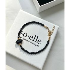 Onyx Gold Filled Bracelet. Delicate Bracelet. Beaded Bracelet. - Etsy Bracelet Crystal, Marken Logo, Bracelet Gemstone, Chain Extenders, Stackable Bracelets, Onyx Bead, Bracelet Beaded, Crystal Bracelet, Gold Filled Jewelry